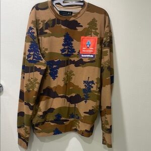 Scotch & Soda Camouflage Sweater with Red Patch